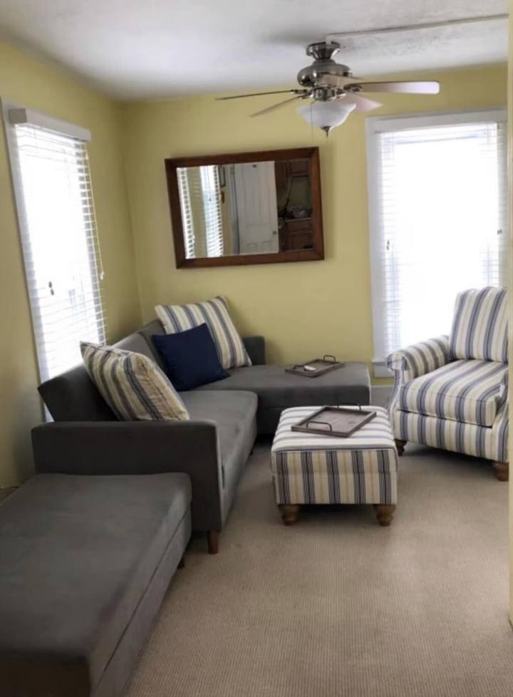 Living room with sectional sofa